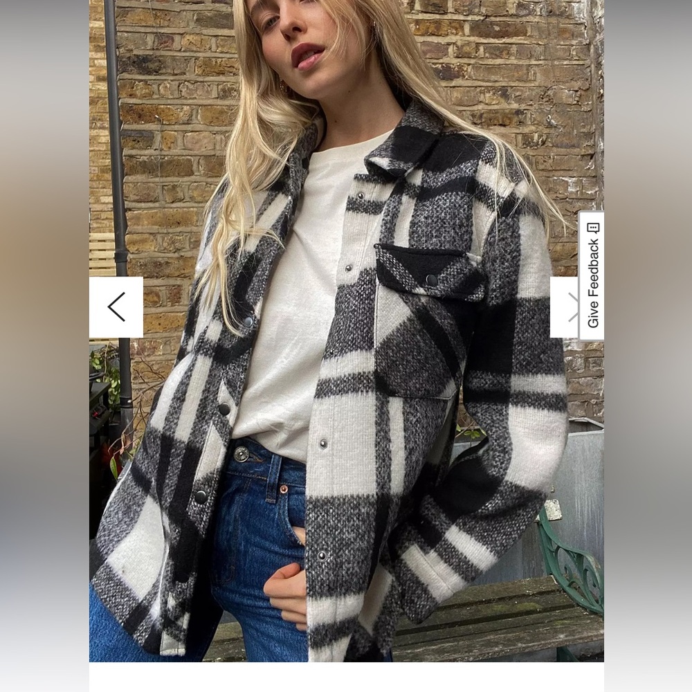 BDG urban outfitters plaid jacket S